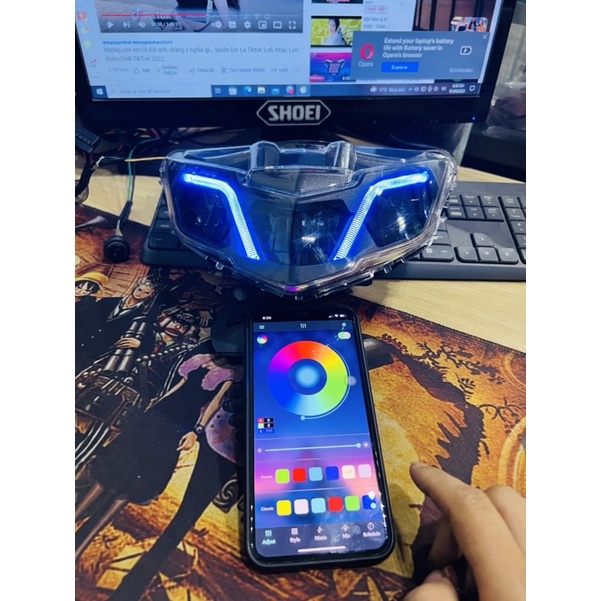 Zipad V2 Ex2019 mod demi đổi màu+ mạch led zin 219