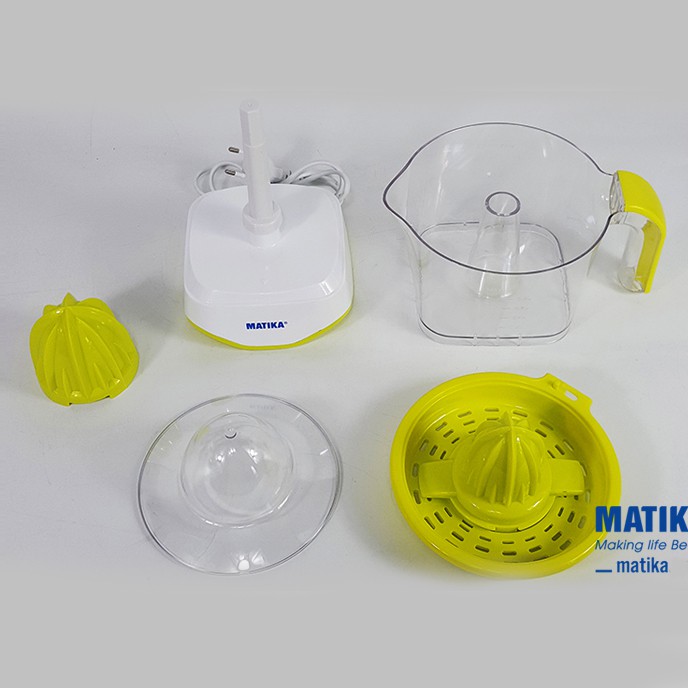 Máy vắt cam điện 40W Matika MTK-3310ho có đầu vắt dành cho cam lớn, xoay 2 chiều tự động