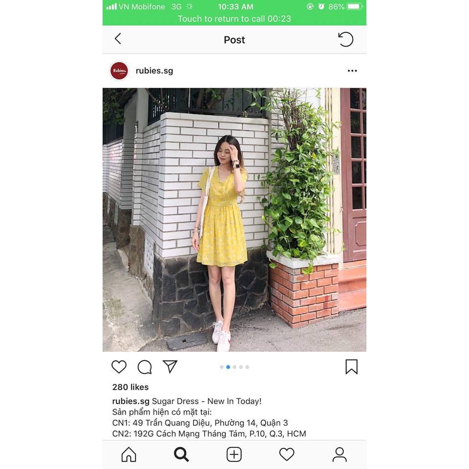 Đầm Sugar dress (rubies.sg)