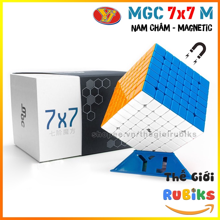 Rubik 7x7 YJ MGC 7x7 Có Nam Châm Stickerless Rubic Không Viền 7 Tầng Đồ Chơi Trí Tuệ