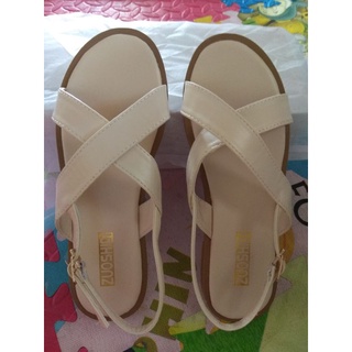 Sandal quai chéo to bản chất da ( ảnh thật cuối)
