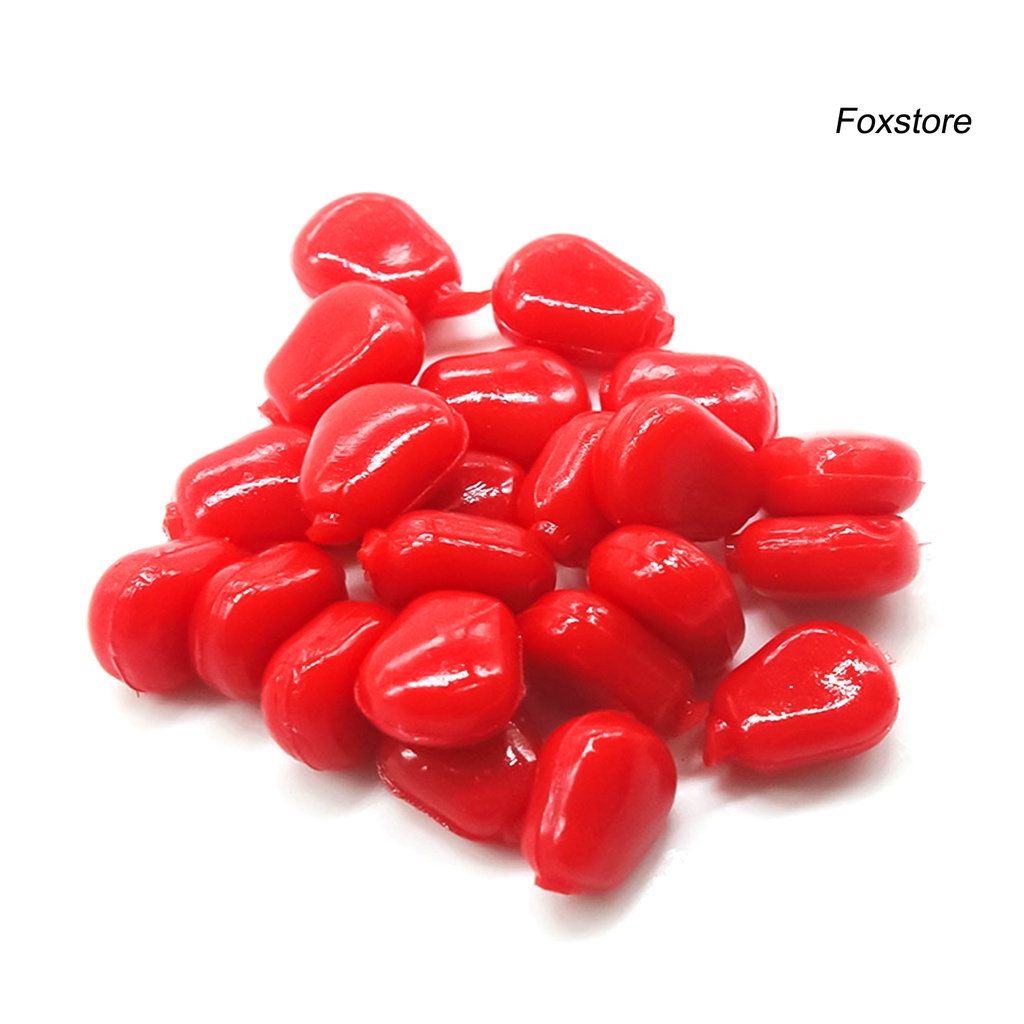 30 Mồi câu cá giả dạ quang hình hạt ngô mềm mại