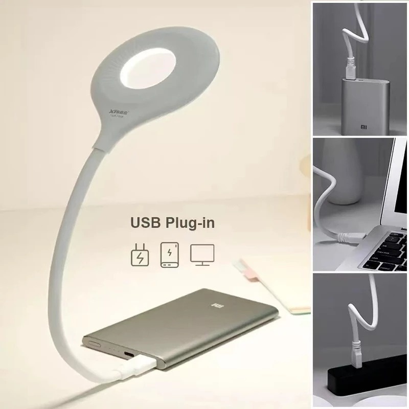 Đèn LED Đọc Sách 3 Màu USB Siêu Sáng Có Thể Uốn Cong + Ổ Cắm Linh Hoạt Tiết Kiệm Năng Lượng Bảo Vệ Mắt