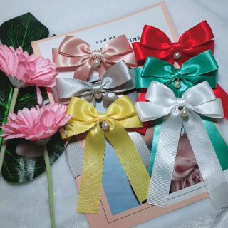 [XINH]Kẹp tóc nơ buộc tóc hàn quốc bản to nhỏ dành cho tóc ngắn và tóc dài 0058