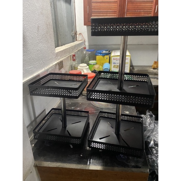 kệ gia vị vuông xoay 360 độ. chất liệu ilox 304 không rỉ . freeship
