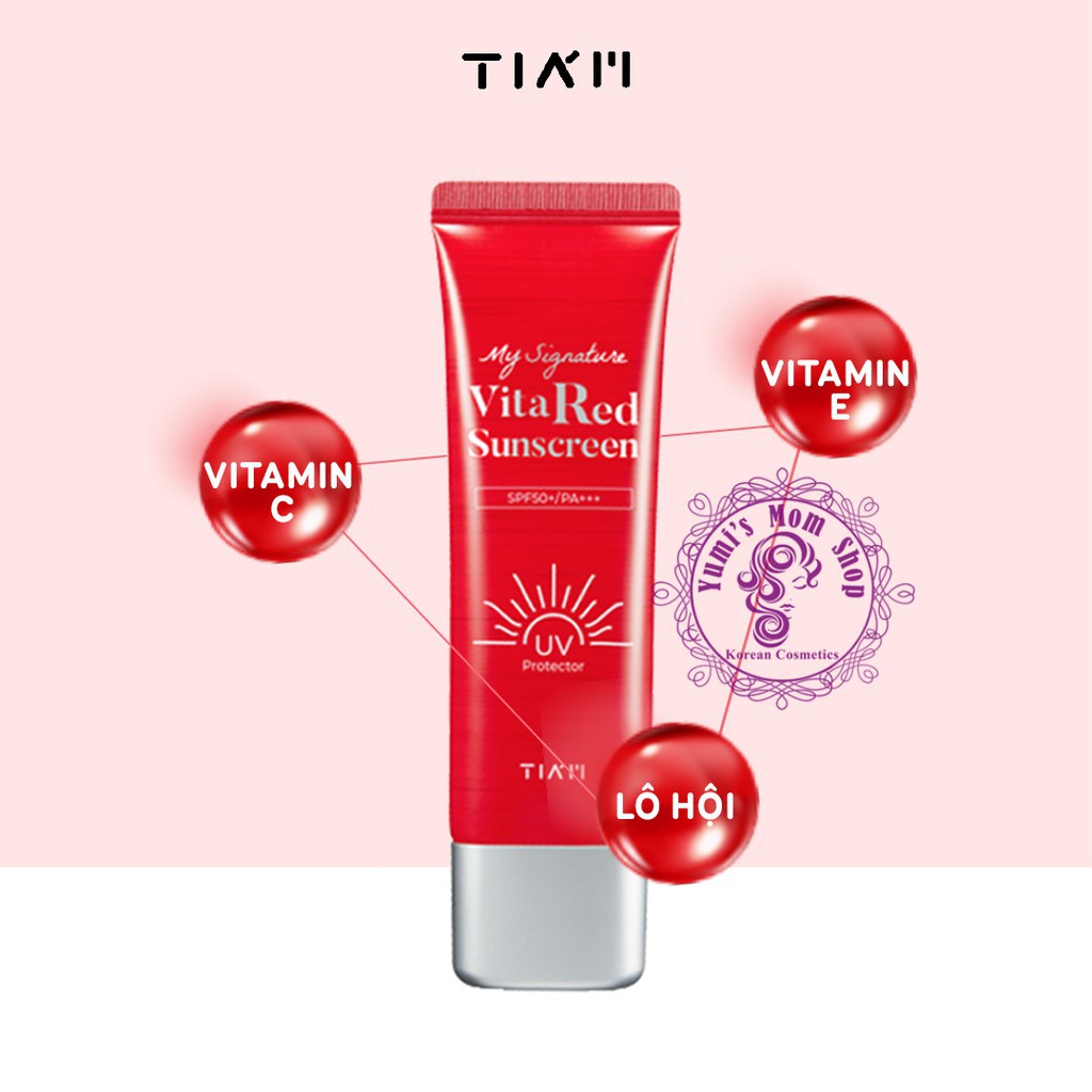 KEM CHỐNG NẮNG TIA'M DƯỠNG SÁNG VITA RED 50ML