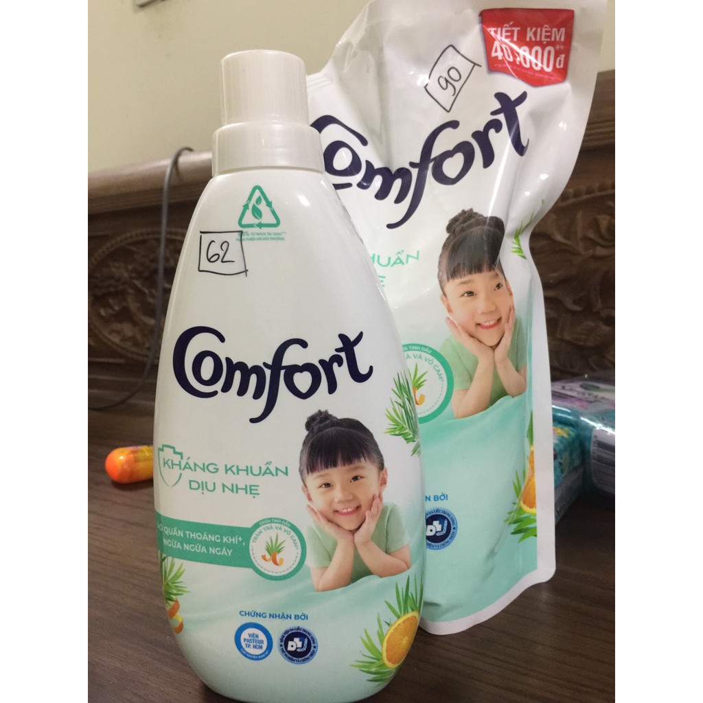 CHAI NƯỚC XẢ VẢI COMFORT KHÁNG KHUẨN DỊU NHẸ 750ML