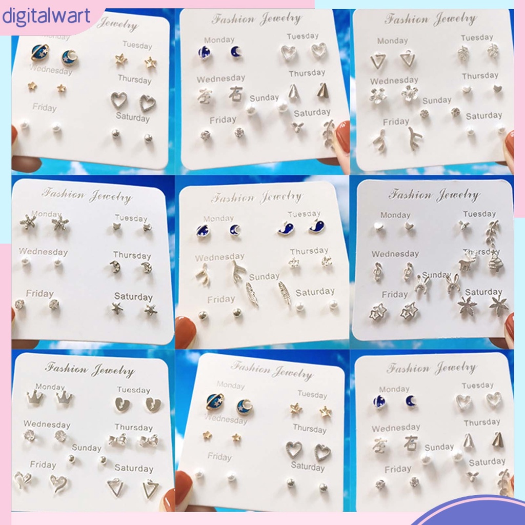 Khuyên Tai Hợp Kim Hình Ngôi Sao Dễ Thương