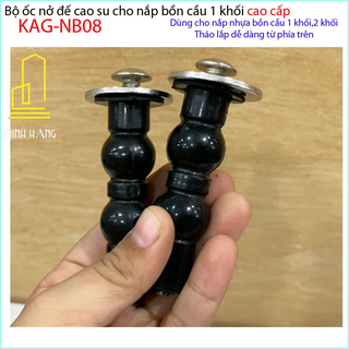 Ốc nắp cầu liền khối LInax KAG-NB08, chốt gắn năp bồn cầu 1 khối American, ốc nở nắp bàn cầu Toto