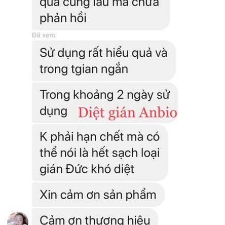 Thuốc Diệt Kiến, Gián Anbio 2 Lọ