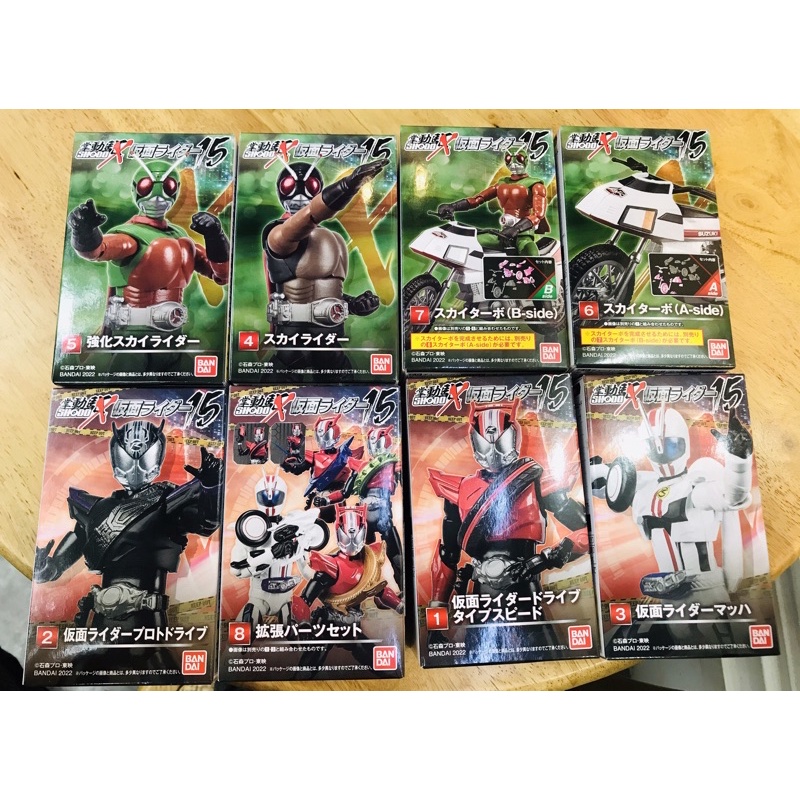 Mô hình Shodo Kamen Rider Drive , Proto Drive , Mach , Skyrider