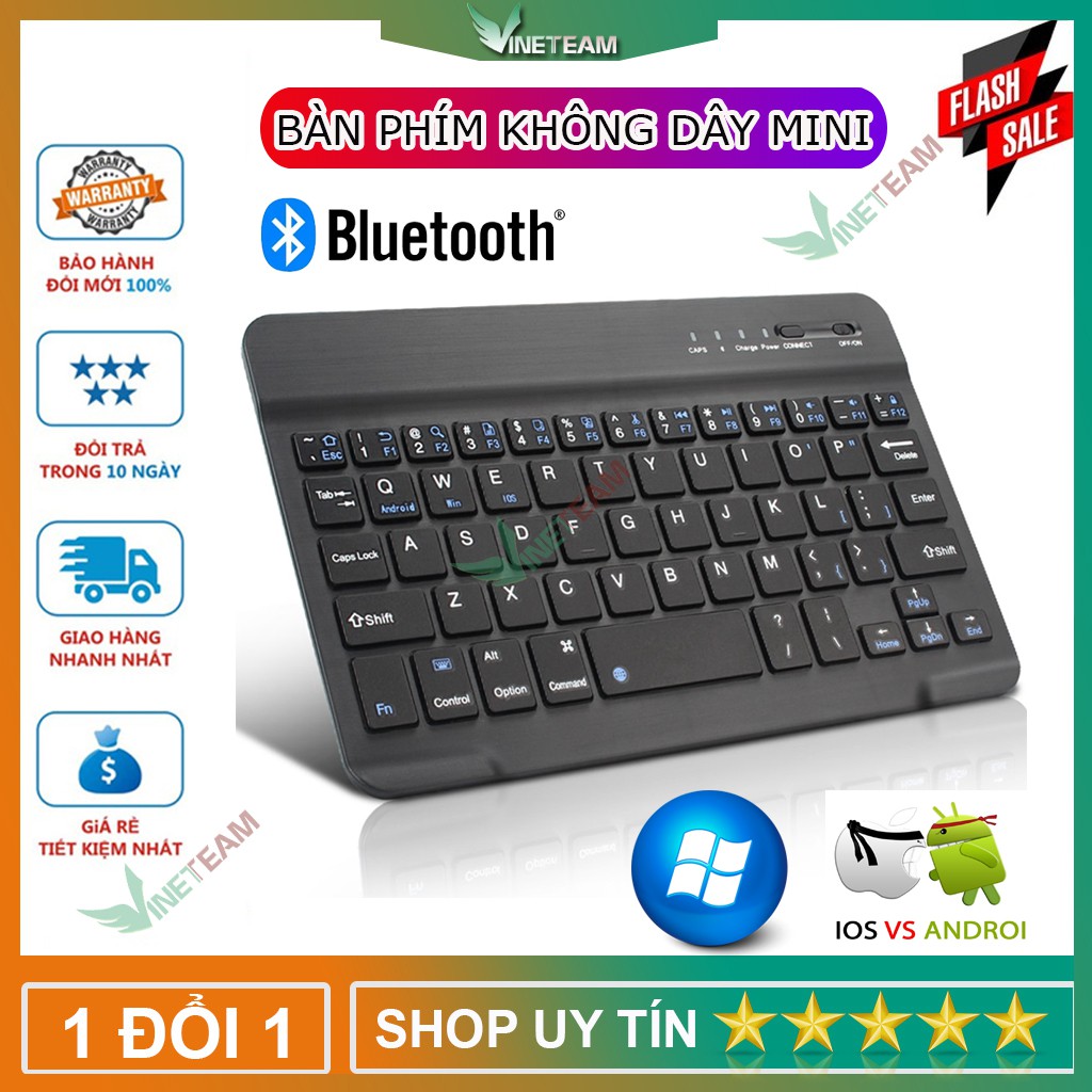 Bàn phím không dây Bluetooth mini cho máy tính bảng ,Laptop có thể sạc lại | BigBuy360 - bigbuy360.vn