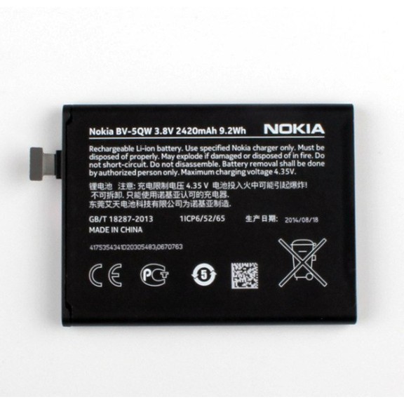 Pin Nokia Lumia 930 BV-5QW bảo hành 6 tháng