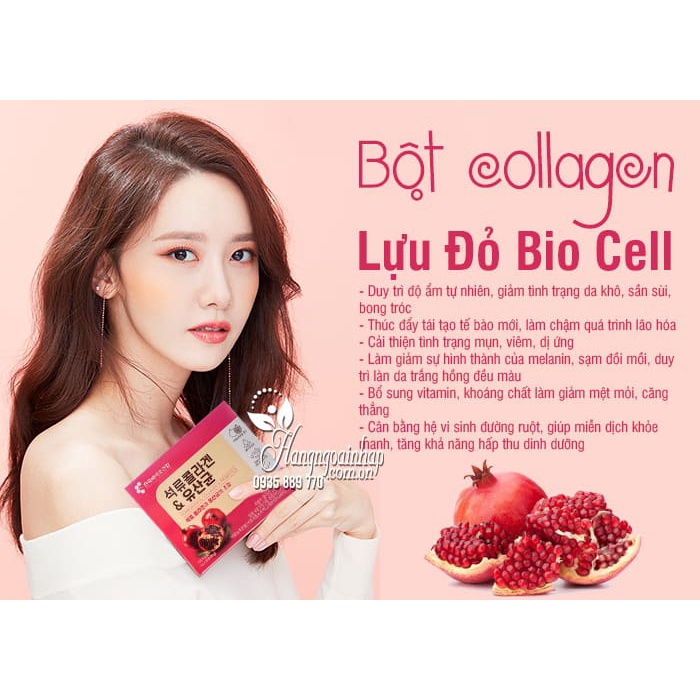 Bột uống Collagen giúp da khỏe đẹp Collagen Lựu Đỏ Bio Cell