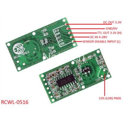 Module cảm biến vật cản Radar RCWL-0516