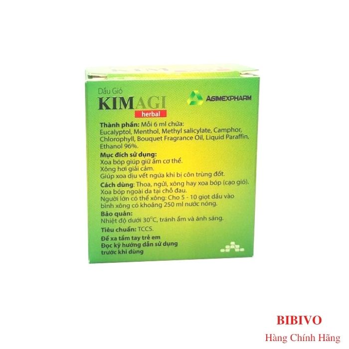 Dầu gió KimAgi 6ml - Hương vị dầu lạc đà cũ - mẫu mới