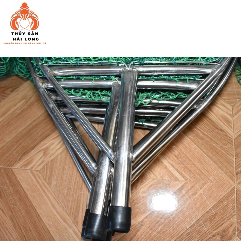 Vợt xúc cá khung inox chắc chắn, ruột lưới Nhật siêu bền mắt lưới 1.5 cm bảo hành 3 năm
