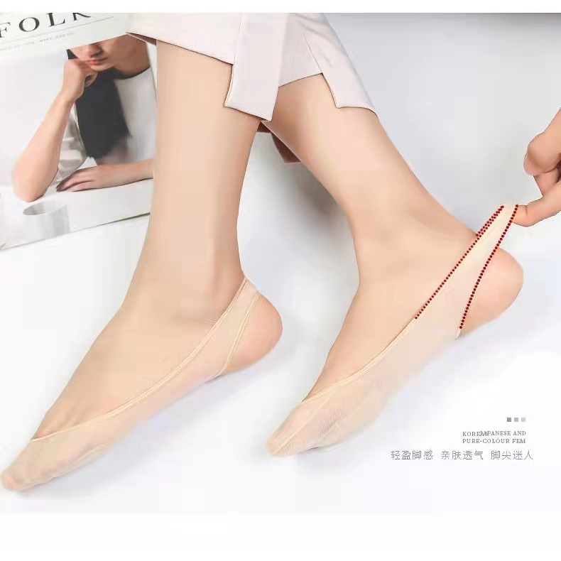 ☻ L O T U S ☻ Vớ Nửa Bàn Chân Chống Trượt Bằng Silicone Cho Nữ KK0131