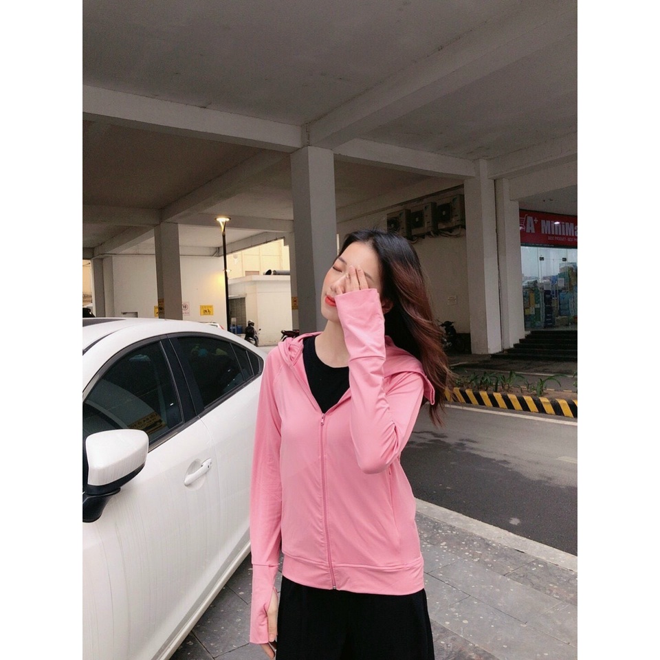 Áo chống nắng mỏng nhẹ cotton phối lưới hai bên eo thoáng khí tặng túi đựng áo JACWATER V300