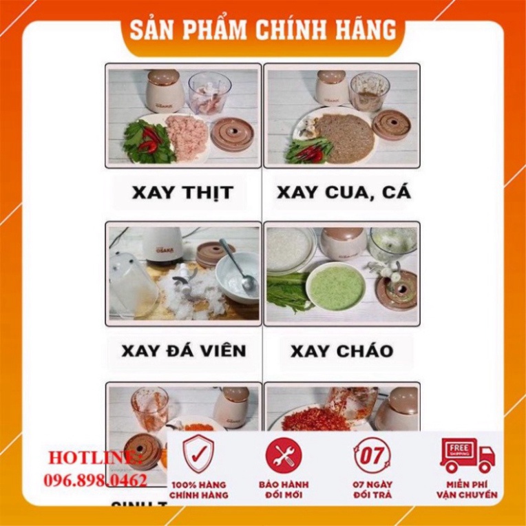 Máy Xay Đa Năng Cầm Tay Cao Cấp Osaka FP126