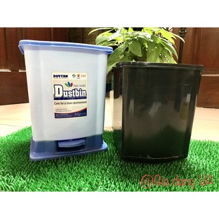 Thùng rác đạp vuông nhựa duy tân size nhí