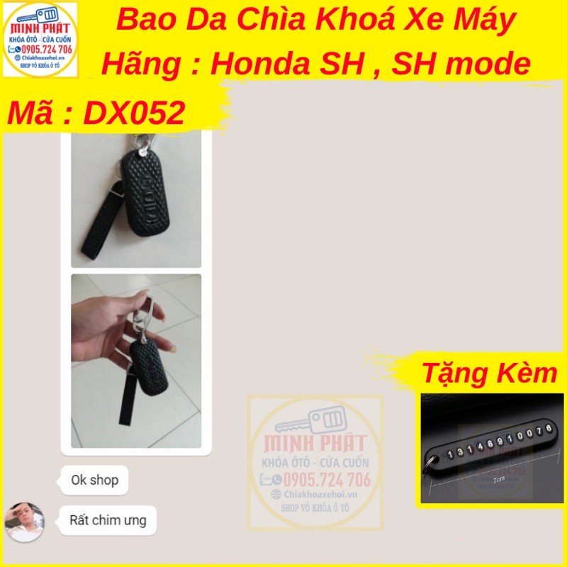 Bao da bọc chìa khóa smartkey Honda SH, SH mode PCX