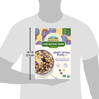 Cereal ăn sáng vị Berry Vanilla - Cascadian Farm - 290gr