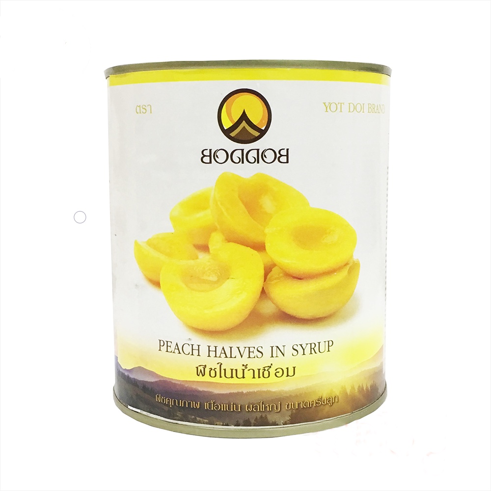 Đào ngâm BODDOB Thái hộp 820g