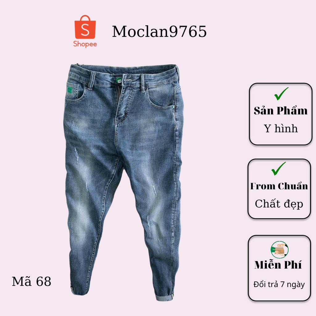 Quần jean nam cao cấp, chất liệu bò ( jean ) mềm mịn, from chuẩn, có nhiều mẫu đi kèm Moclan55