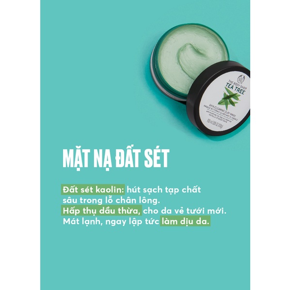 Mặt Nạ Đất Sét Tea Tree Skin Clearing Clay Mask The Body Shop 100ML