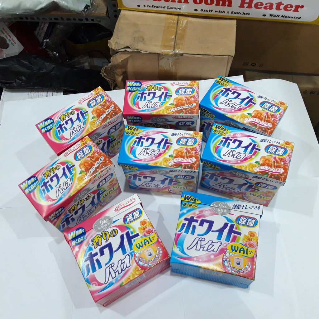 Bột Giặt WAI - GiaDungDrb, bột giặt NHẬT BẢN hộp 900g (xanh và hồng ngẫu nhiên)