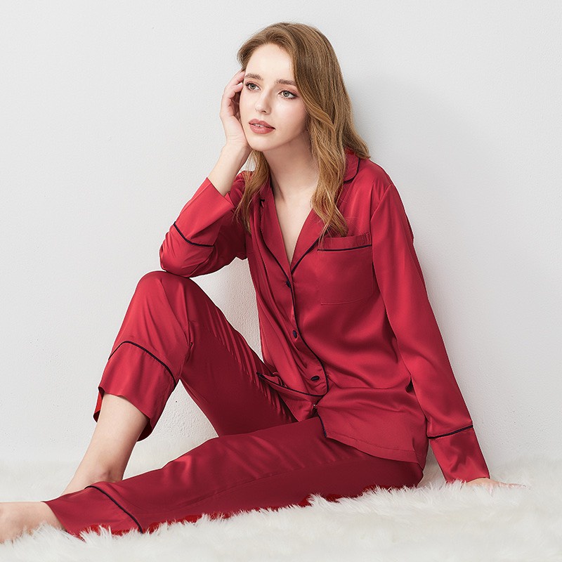 Pajamas Đồ Ngủ Mặc Nhà Lụa Mềm Mịn FreeSize AMANTA AMTPY030