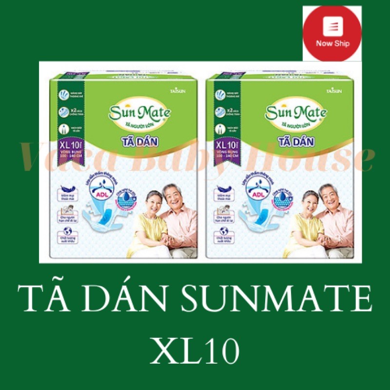 (HCM-Nowship) TÃ DÁN NGƯỜI GIÀ SUNMATE SIZE XL10