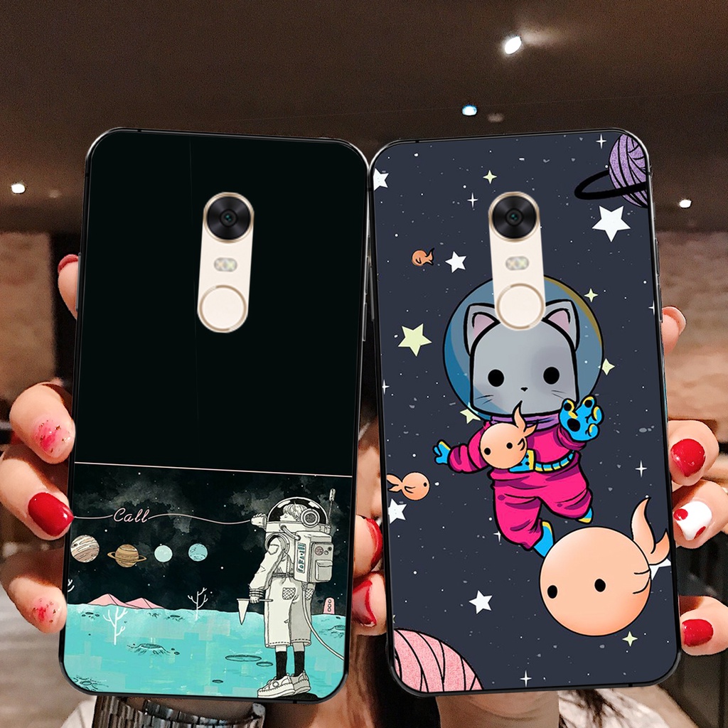 Ốp lưng Xiaomi Mi Note 3 - Redmi Note 4/4x - Redmi 5 - Redmi 5 Plus mẫu  vũ trụ cute đáng yêu, ốp phi hành gia siêu rẻ
