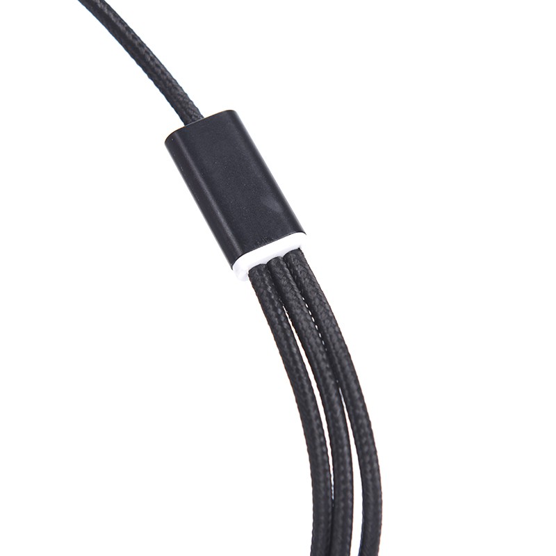 Dây Cáp Sạc Đồng Bộ Dữ Liệu Micro USB Loại C Đa Năng 3 Trong 1 Cho iPhone