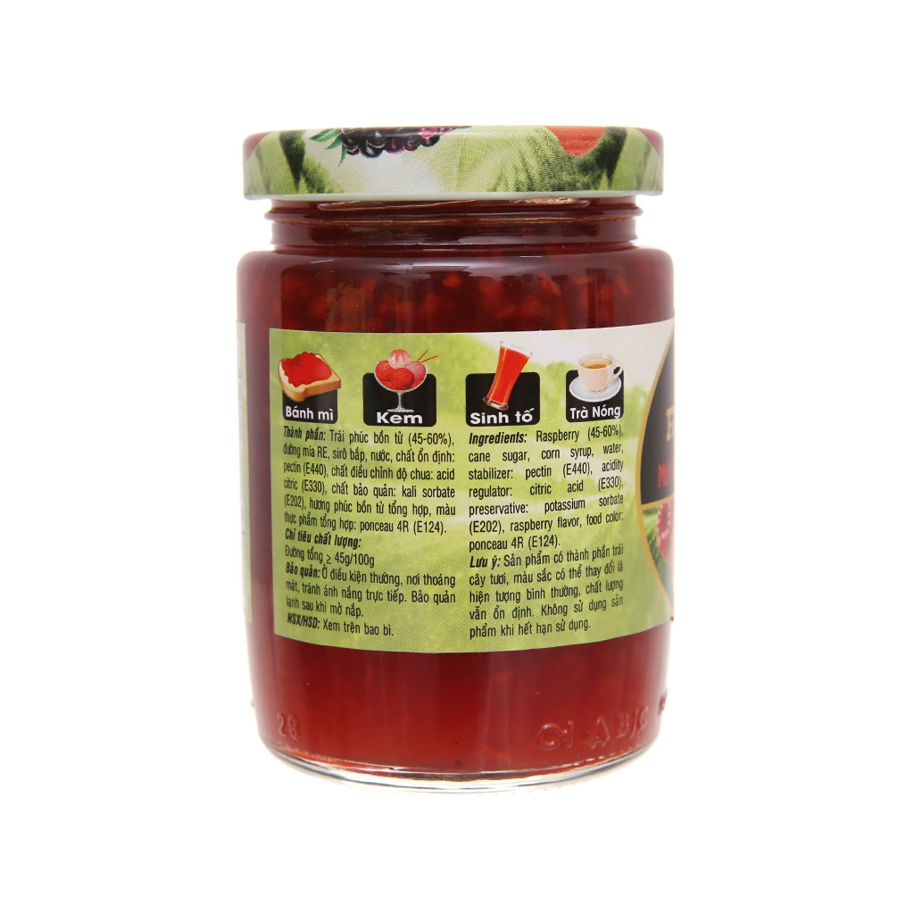 Mứt phúc bồn tử Preserves Golden Farm (210g)