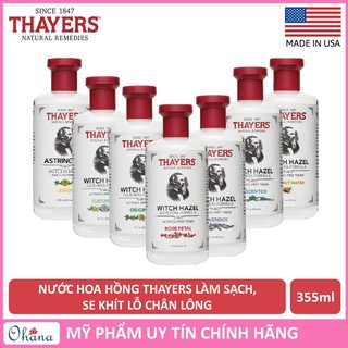 Nước hoa hồng không cồn Thayers Toner Witch Hazel 355ml - Chính hãng