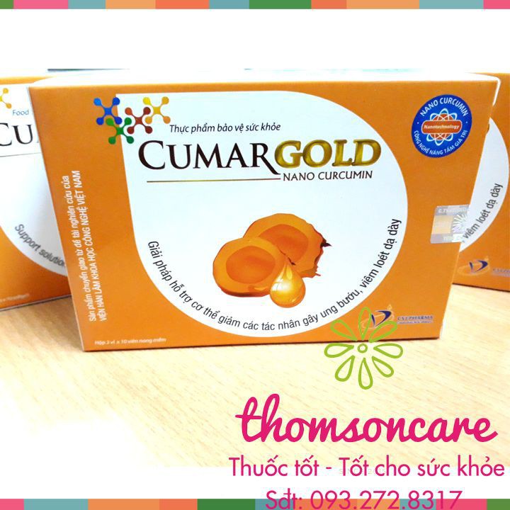 CumarGold Mẫu mới - Thêm chiết xuất gừng - hỗ trợ giảm đau dạ dày - Mua 12h tặng 1h bằng tem tích điểm