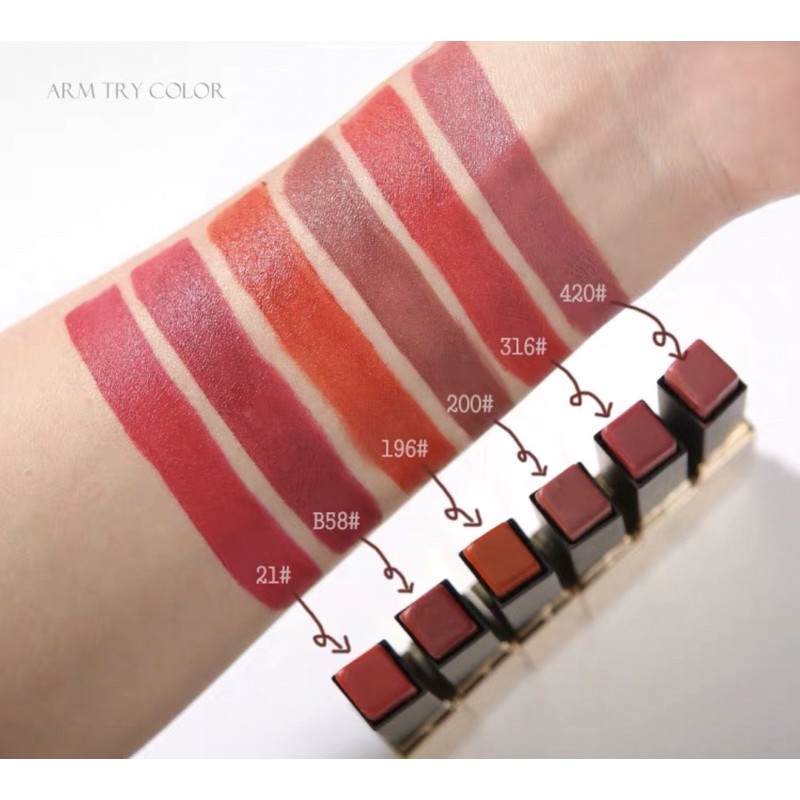 Son Velvet Matte Lipstick Nội Địa Trung Dupe YSL Slim Sang Chảnh