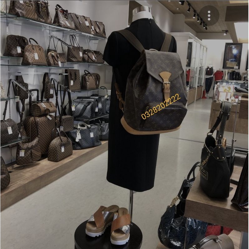 Ba lô LV hoa nâu si Nhật Vintage xịn sò size đại