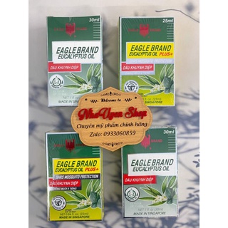 [Date 2027] Dầu khuynh diệp con ó EAGLE BRAND 2 Nắp 30ml chính hãng