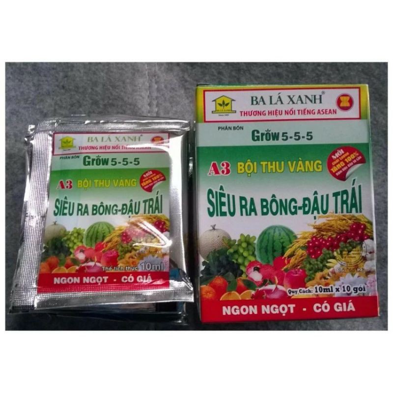 (Q.8 - GIAO 1-3H) Phân bón lá GROW 5-5-5 SIÊU RA BÔNG, ĐẬU TRÁI