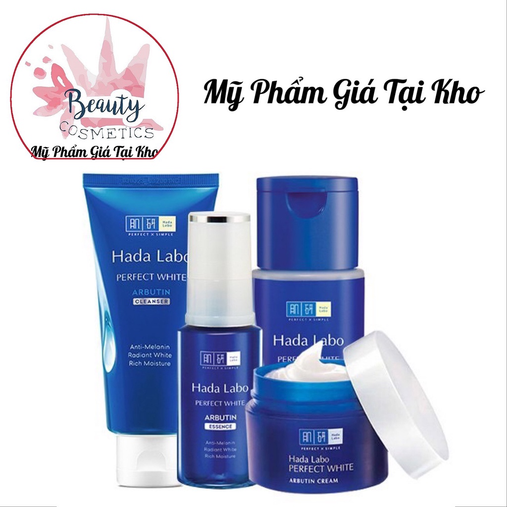Bộ Sản Phẩm Dưỡng Trắng Da Tối Ưu Hada Labo Perfect White (MỚI)