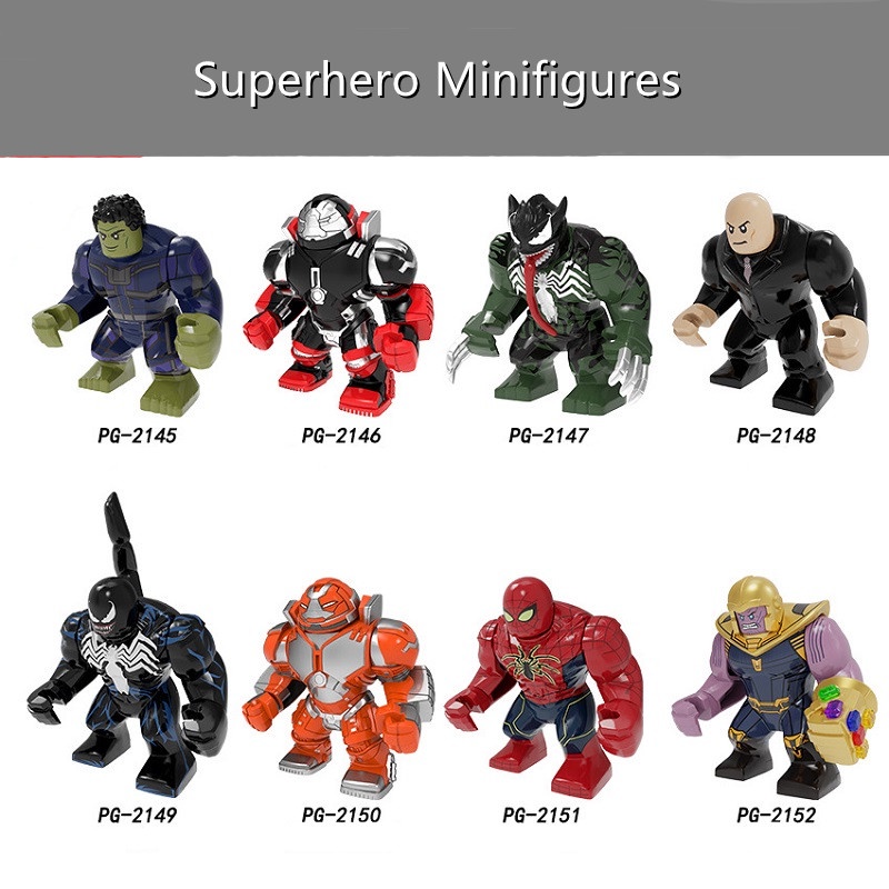 Mô Hình Đồ Chơi Nhân Vật Siêu Anh Hùng Avengers 4 Hulk Spiderman Venom Làm Quà Tặng Cho Bé Trai