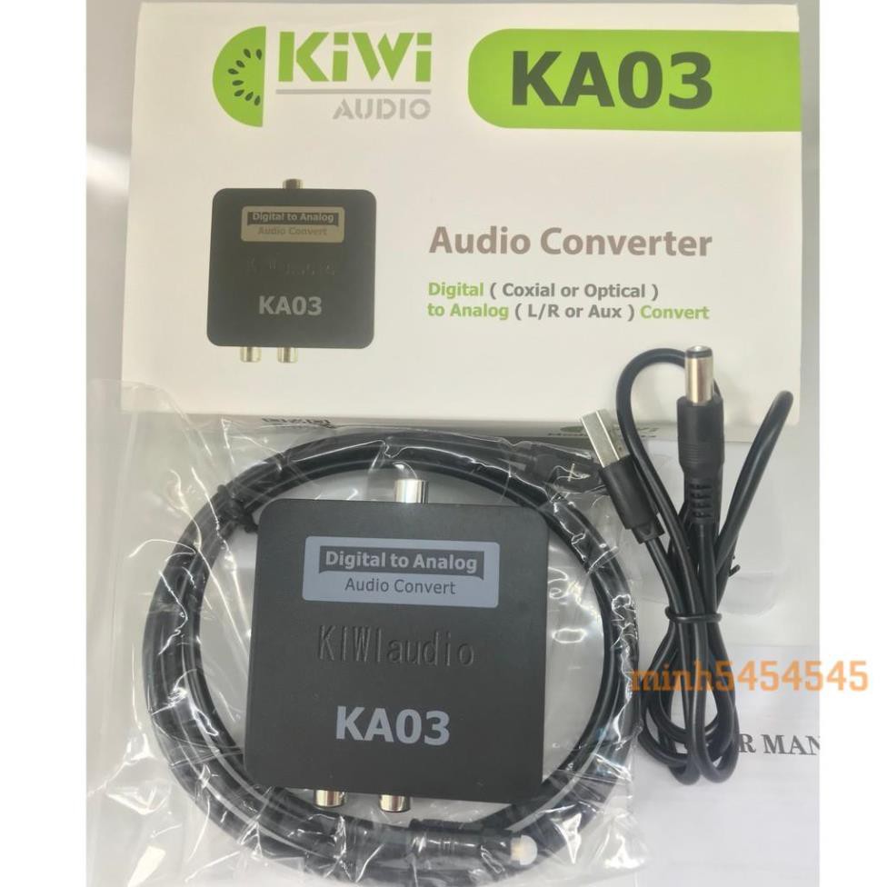 Bộ chuyển đổi âm thanh optical KIWI KA03 chính hãng - BH 12 tháng