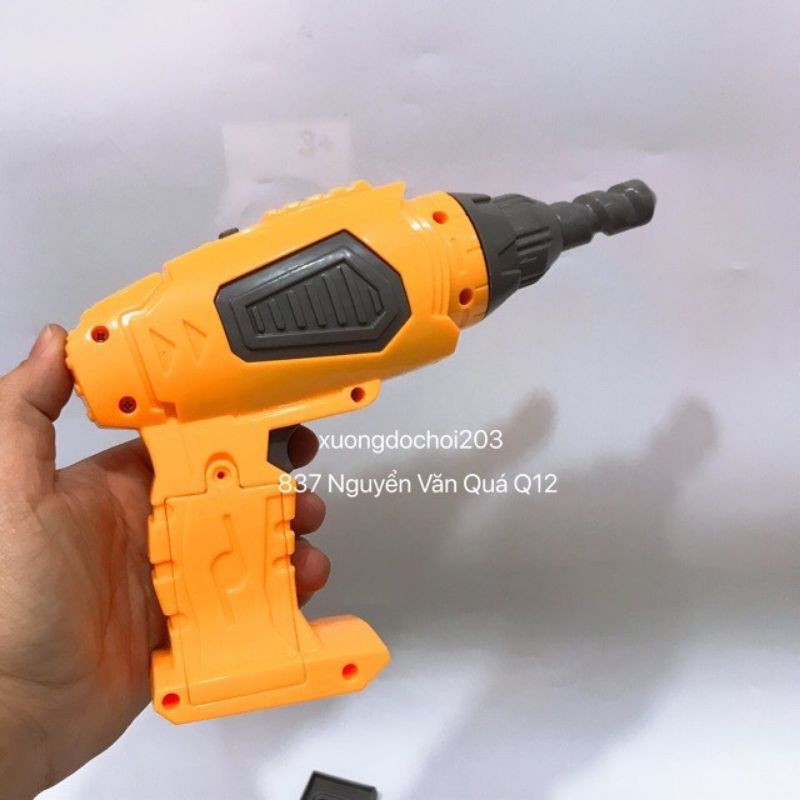 Hộp đồ chơi kĩ sư cho bé có máy khoan pin y hình cho bé đồ chơi cho bé trẻ em đồ chơi cho bé, trẻ em