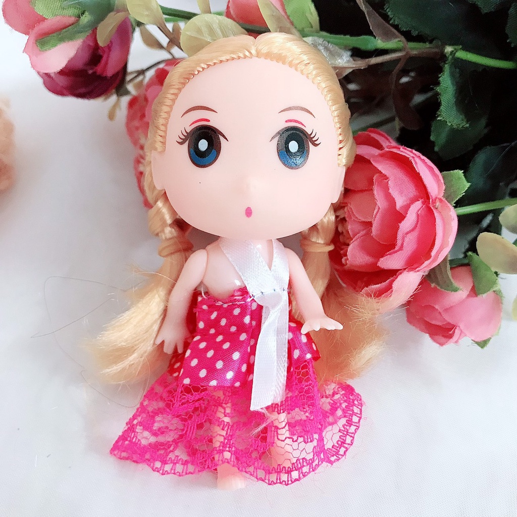 Búp bê Chibi cao 12cm mặc váy