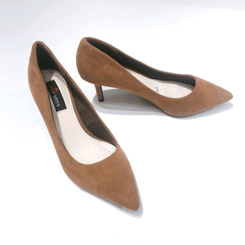 Min's Shoes - Giày Cao Gót D346 Bò Lộn