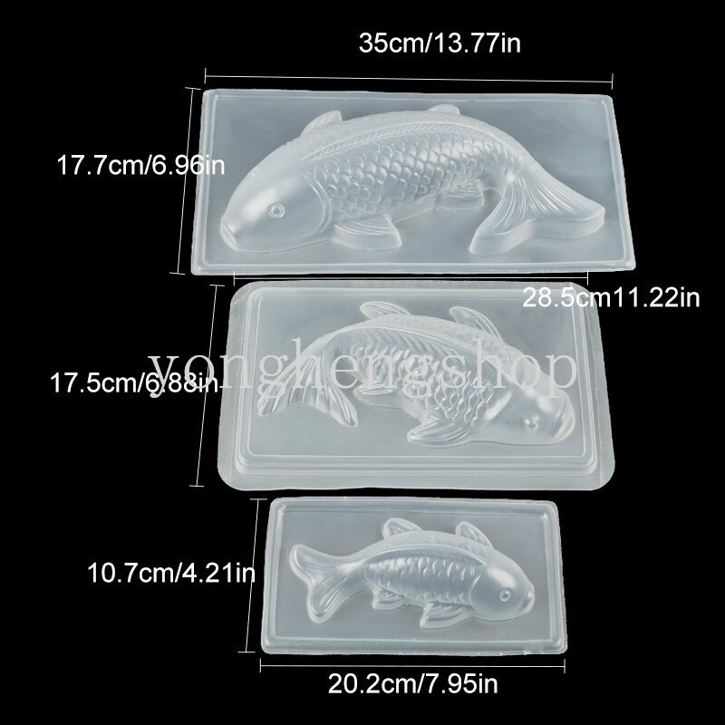 Khuôn Làm Bánh Hình Cá Koi 3D Độc Đáo