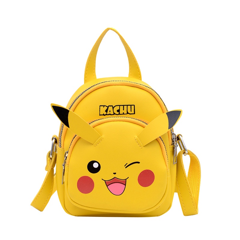Túi Đeo Chéo Hình Pikachu Dễ Thương Cho Bé Gái